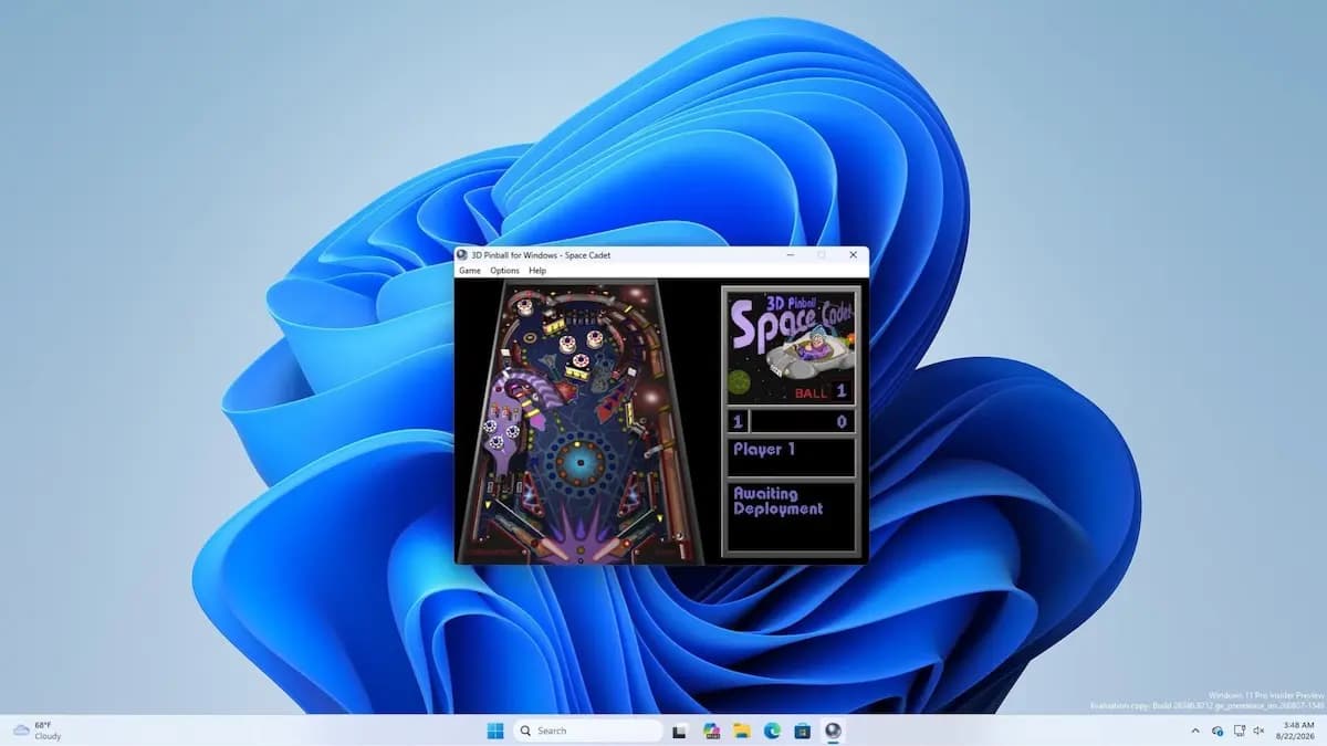 Microsoft-მა შესაძლოა 3D Pinball დააბრუნოს Windows 11-ში: Windows-ის განყოფილების ხელმძღვანელმა ეს იდეა განსახილველთა სიაში შეიტანა